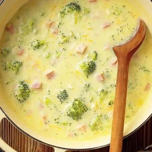 broccoli cheddar soup with ham
