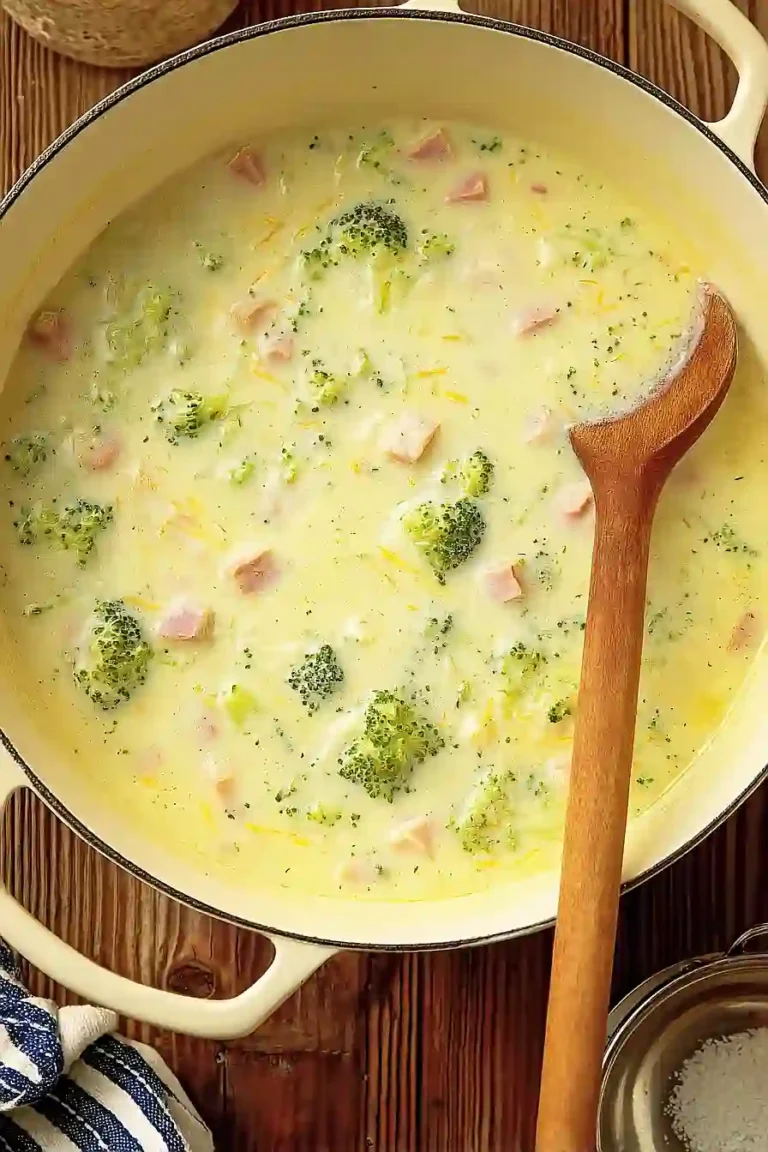broccoli cheddar soup with ham