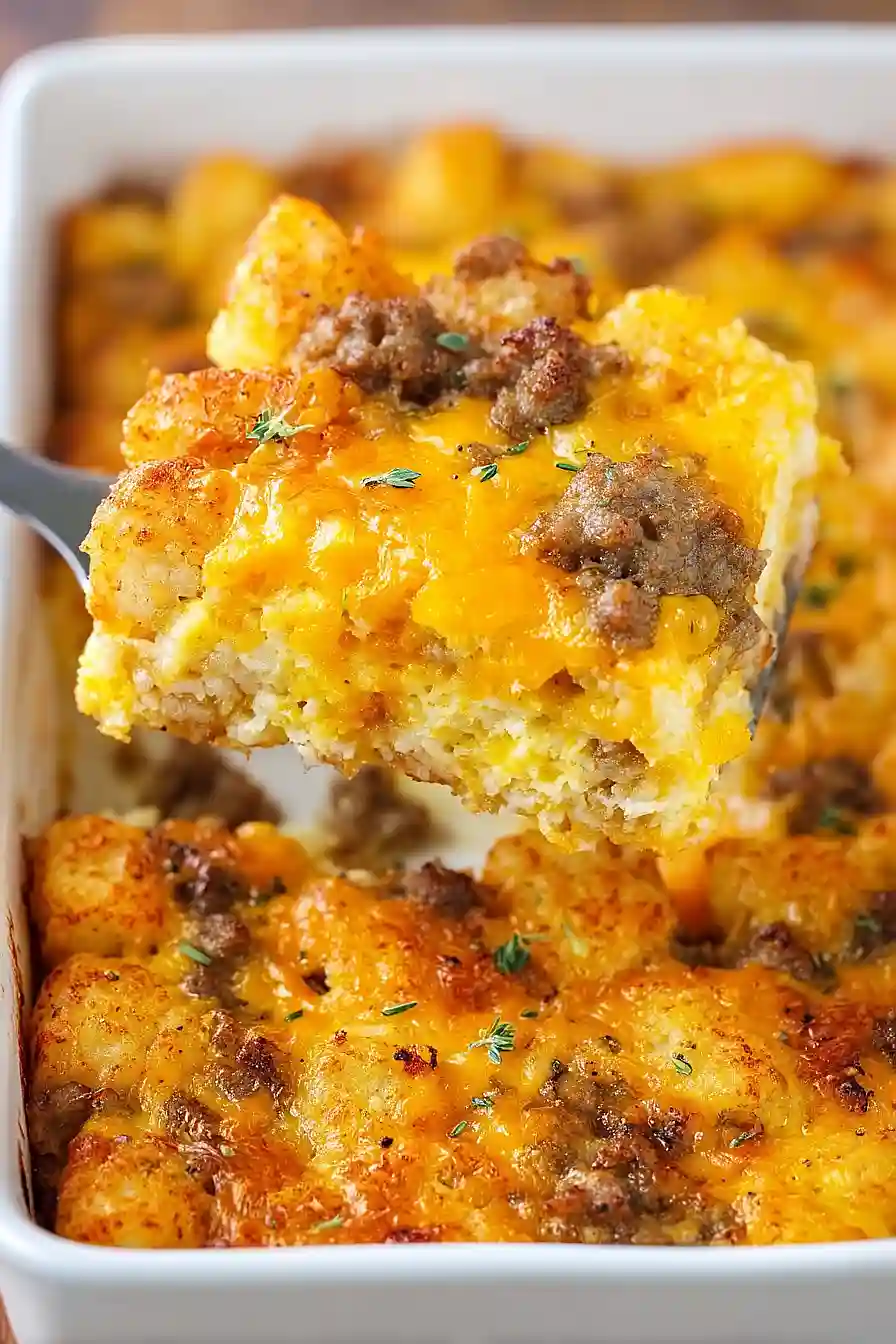 tater tot sausage breakfast casserole