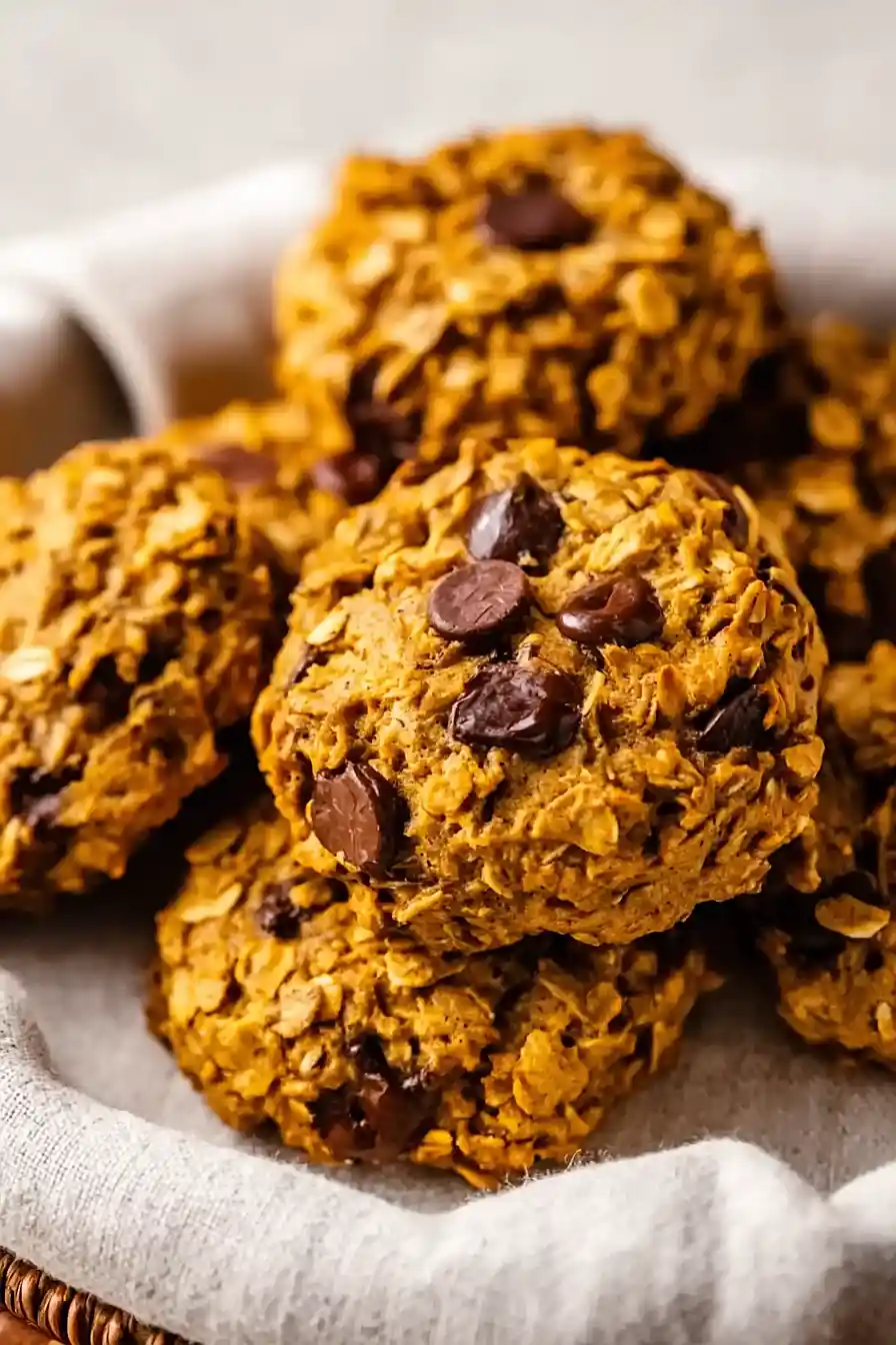 3 ingredient Pumpkin Oat Cookies