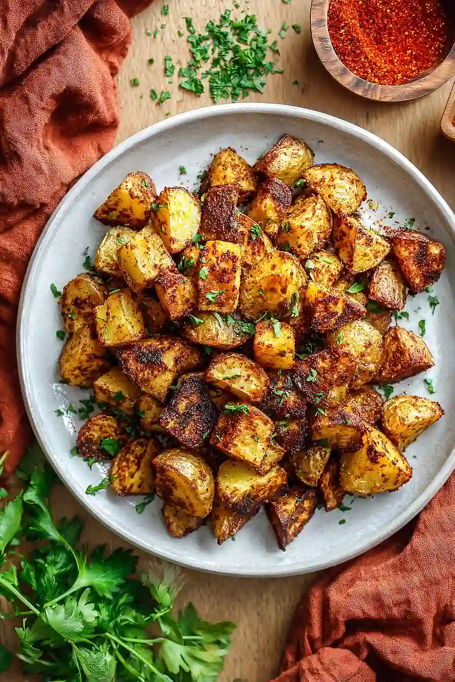 Spicy paprika roasted potatoes