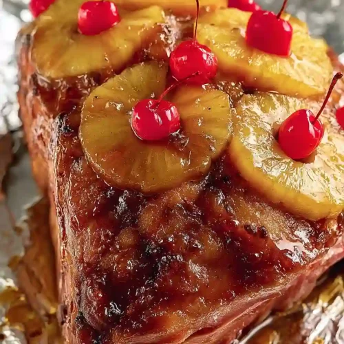 Baked Ham With Brown Sugar and Pineapple