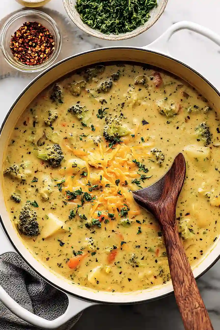 One Pot Creamy Vegetable Soup
