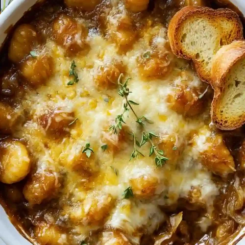 Baked French Onion Gnocchi
