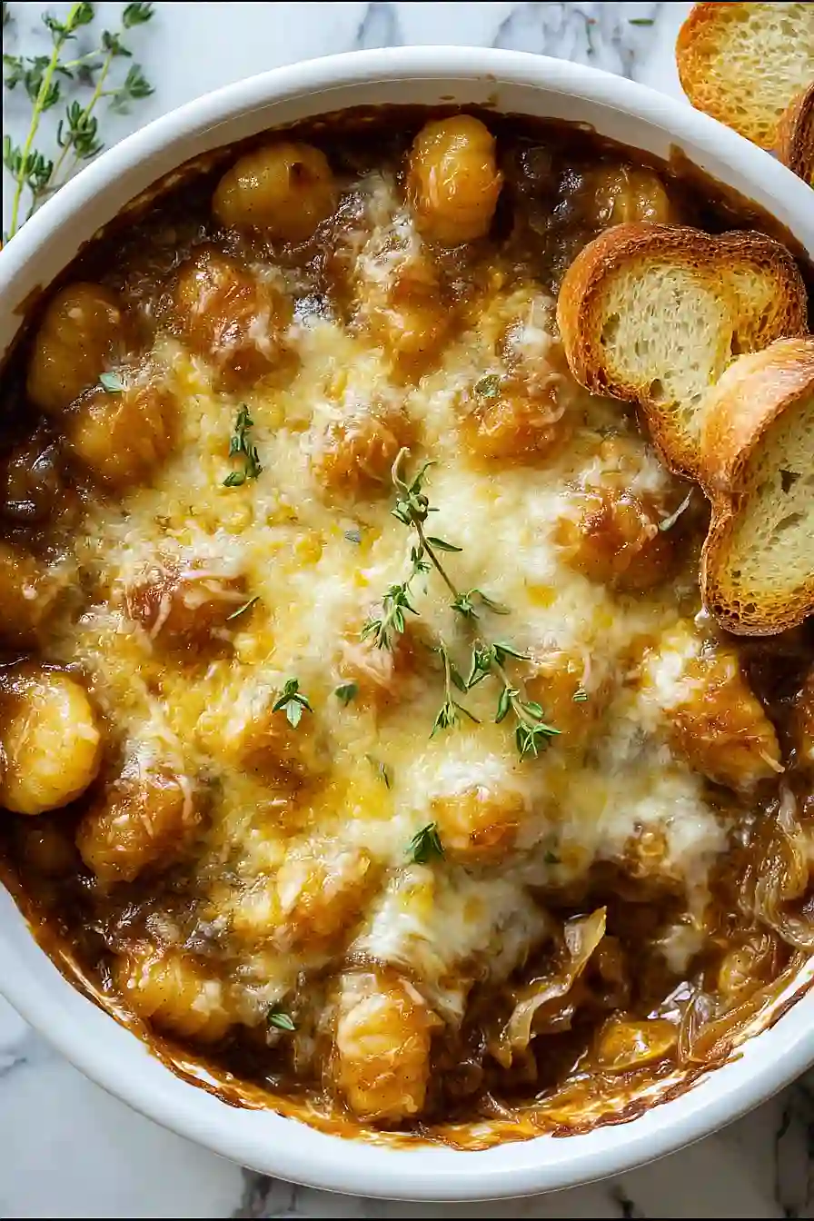 Baked French Onion Gnocchi