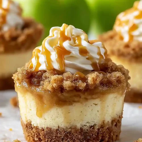 Apple Crisp Mini Cheesecakes