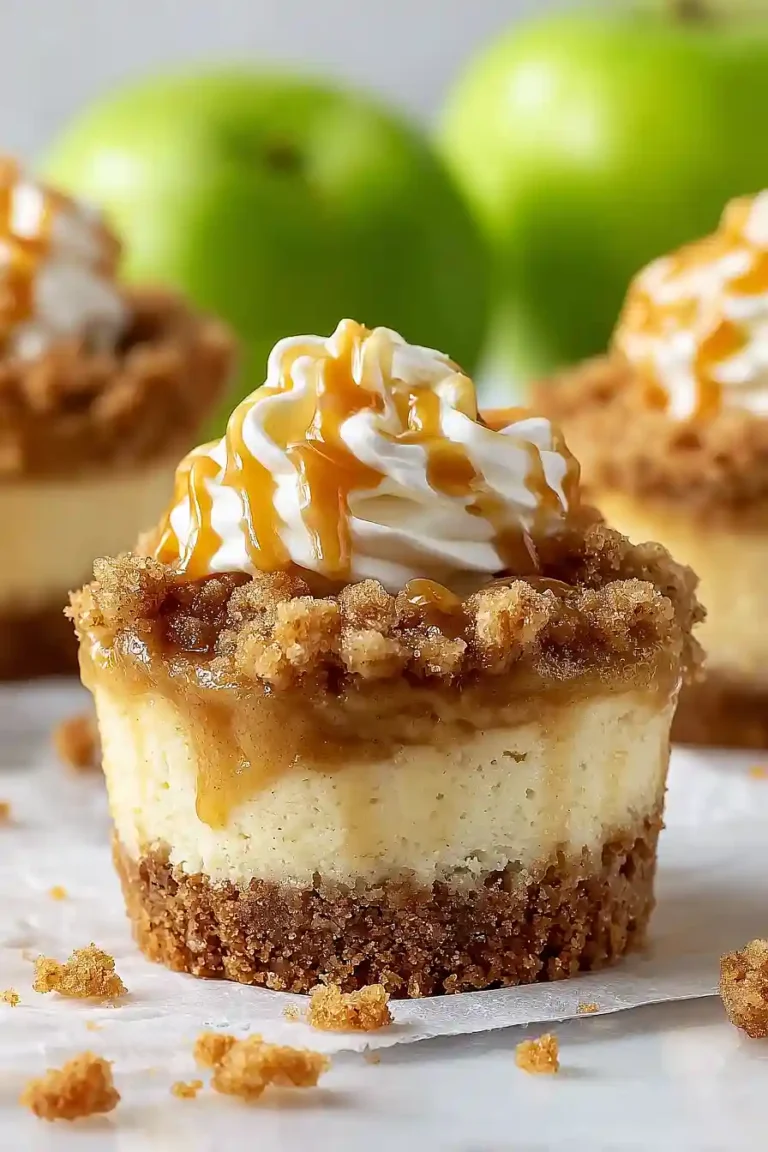 Apple Crisp Mini Cheesecakes