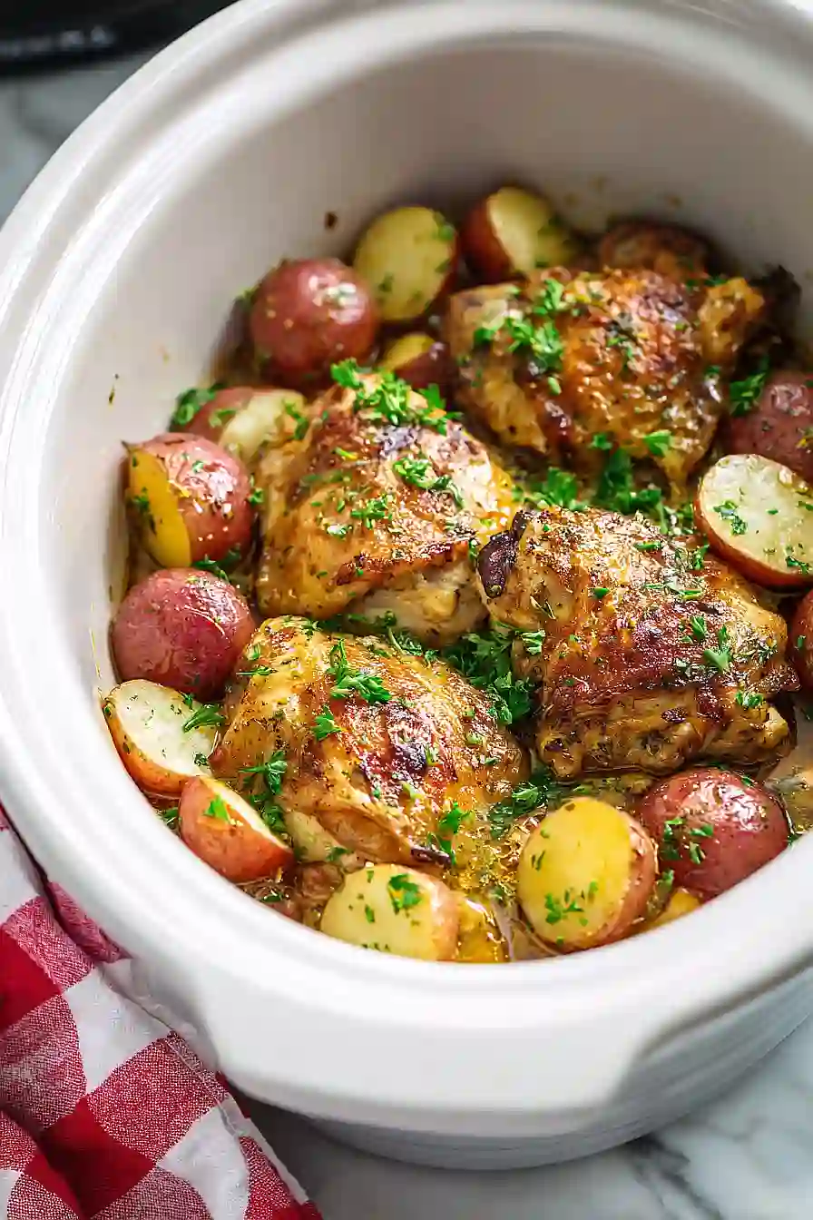 Crockpot Garlic Parmesan Chicken