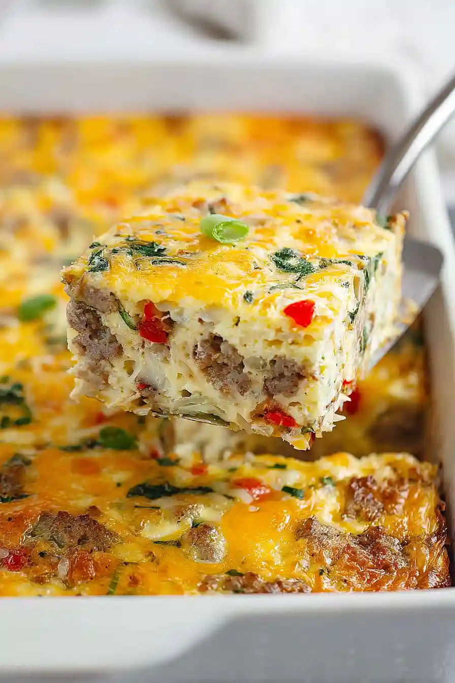 Sausage, Egg and Hash Brown Breakfast Casserole