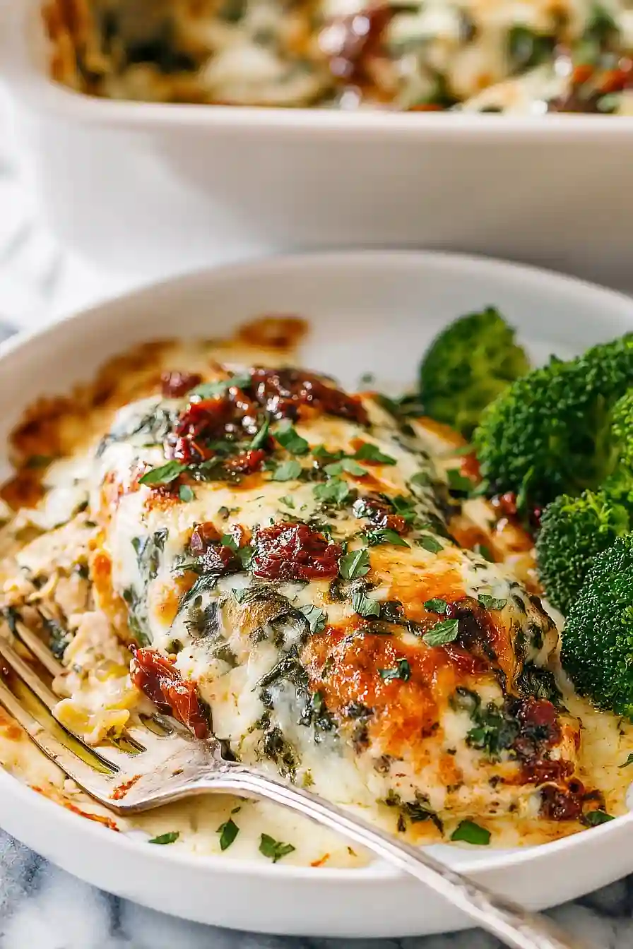 Baked Tuscan Chicken Casserole