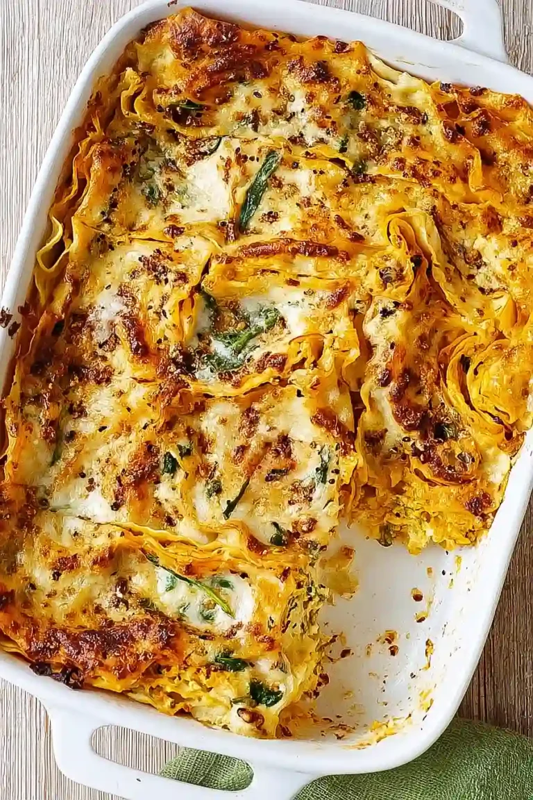 Butternut Squash and Spinach Lasagna