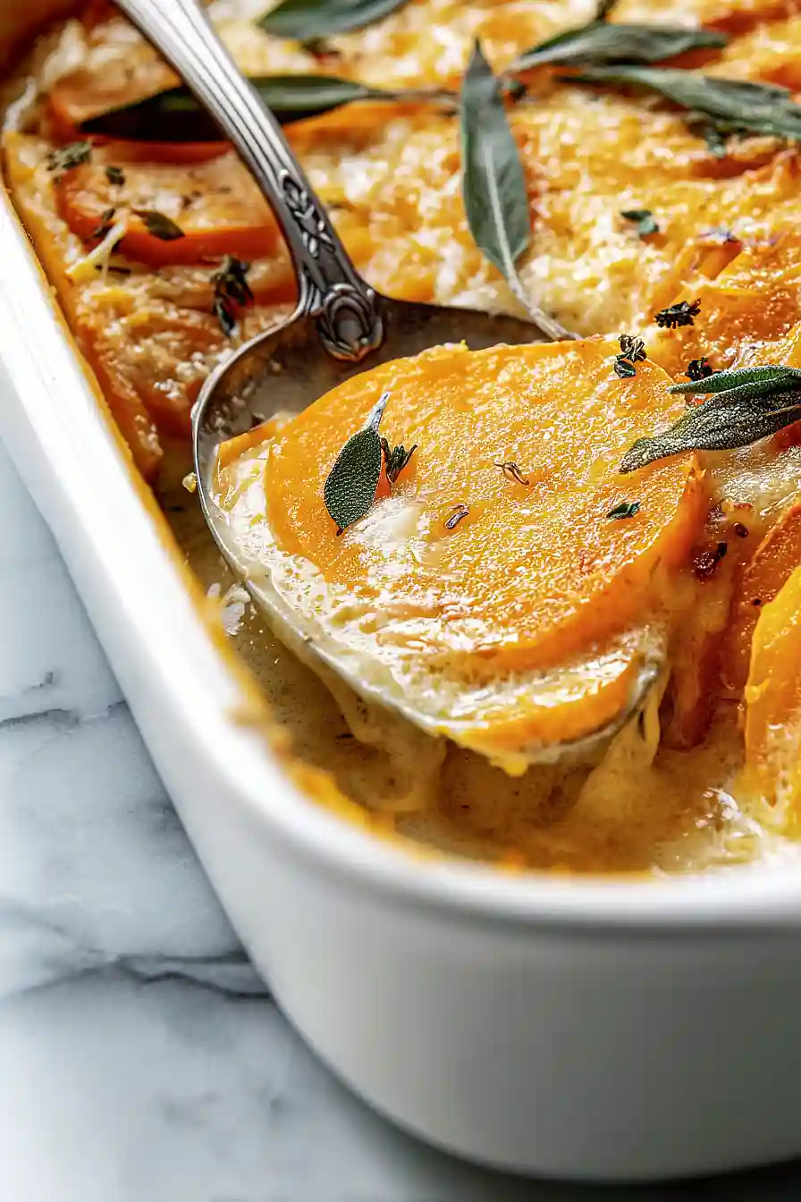 Sage Butternut Squash Gratin
