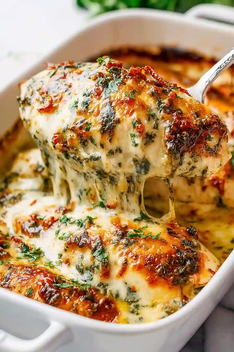 Baked Tuscan Chicken Casserole