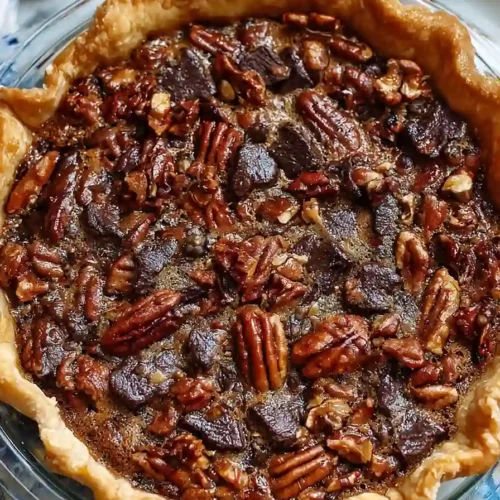 chocolate pecan pie with molasses