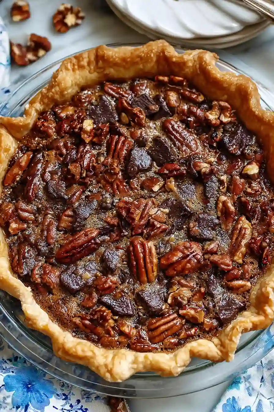 chocolate pecan pie with molasses