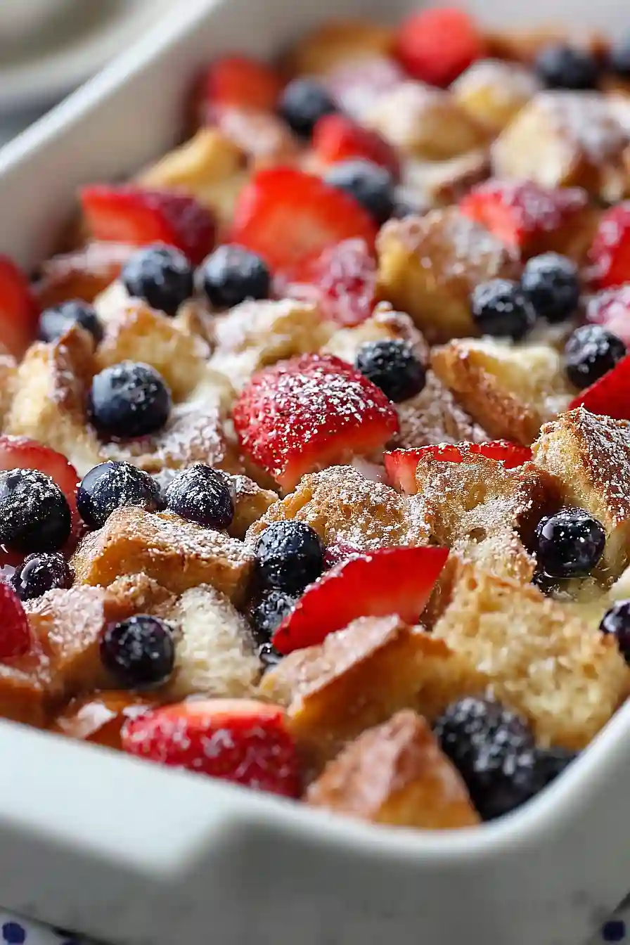 Make Ahead Berry French Toast Casserole