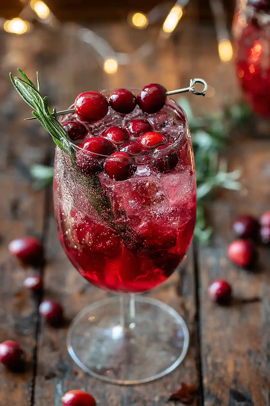 cranberry gin spritz