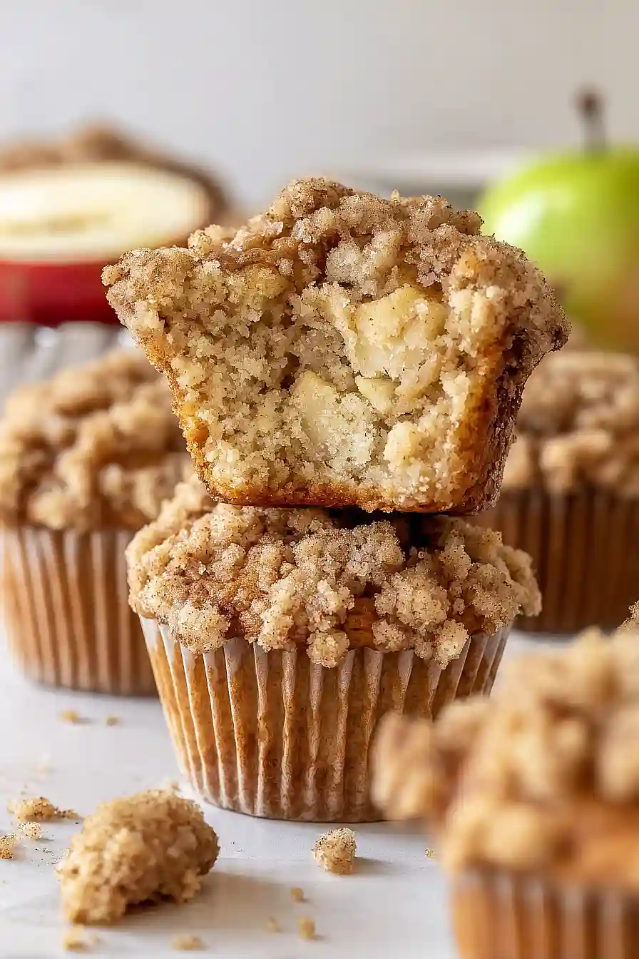 Apple Muffins with Crumb Topping