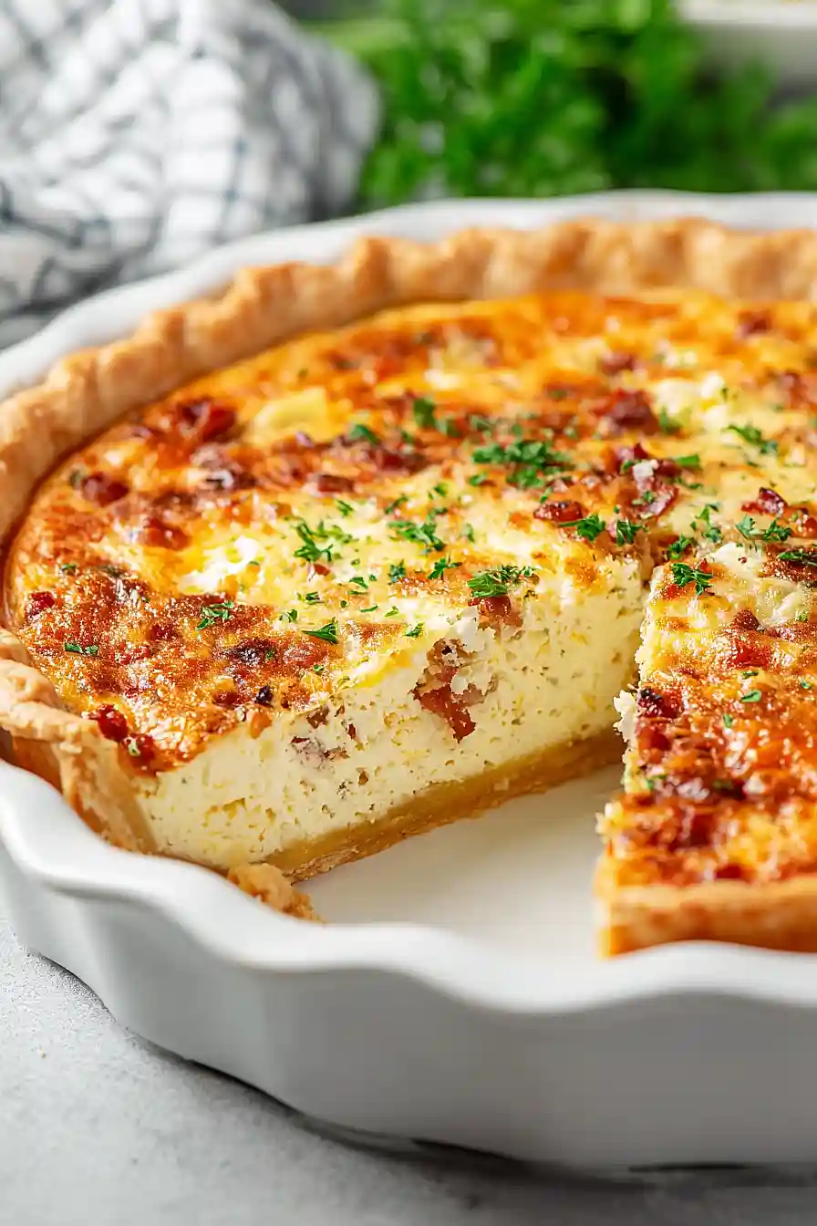 Bacon and Cheese Breakfast Quiche