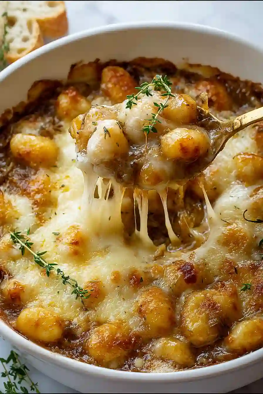 Baked French Onion Gnocchi