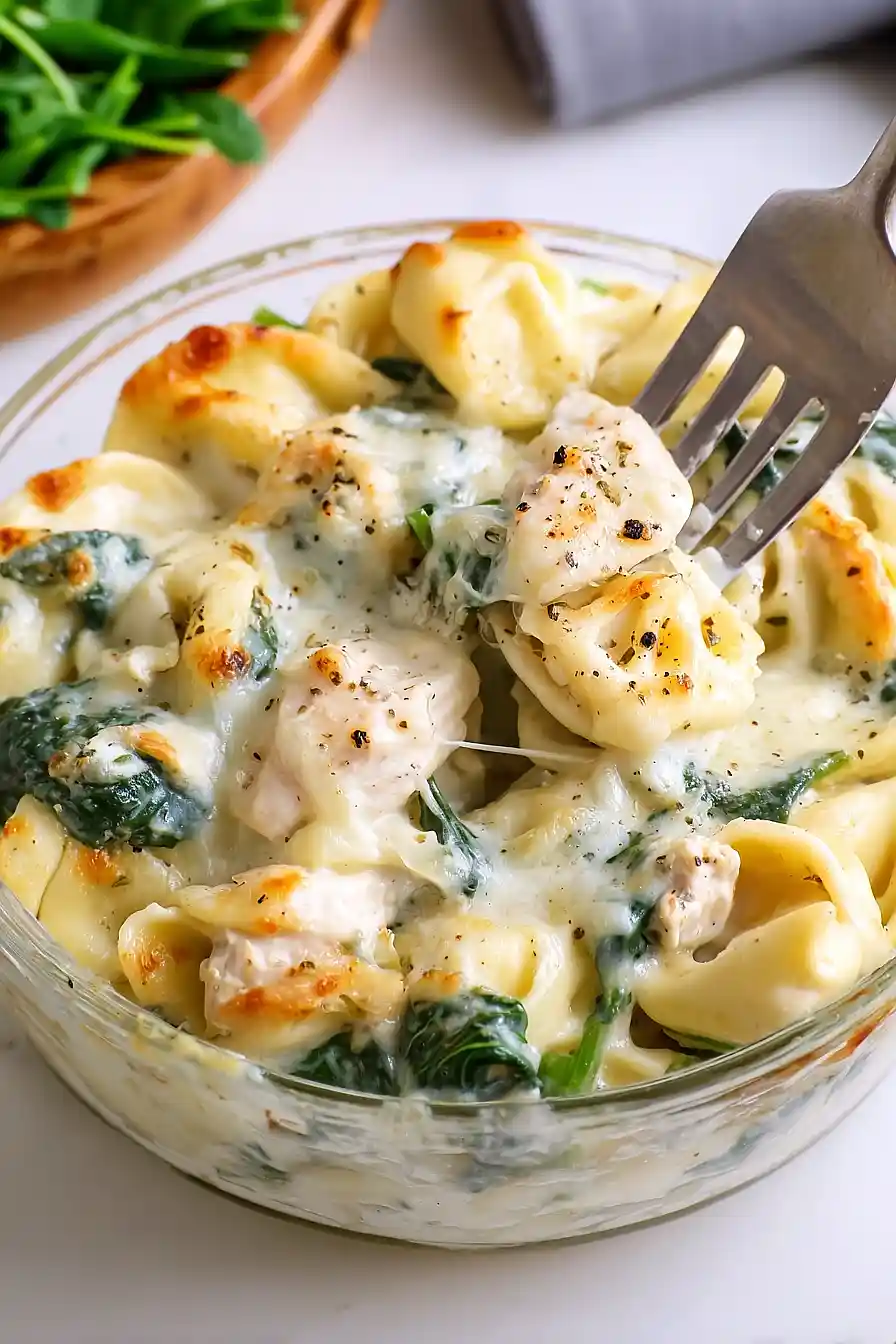 Chicken Tortellini Bake for Two