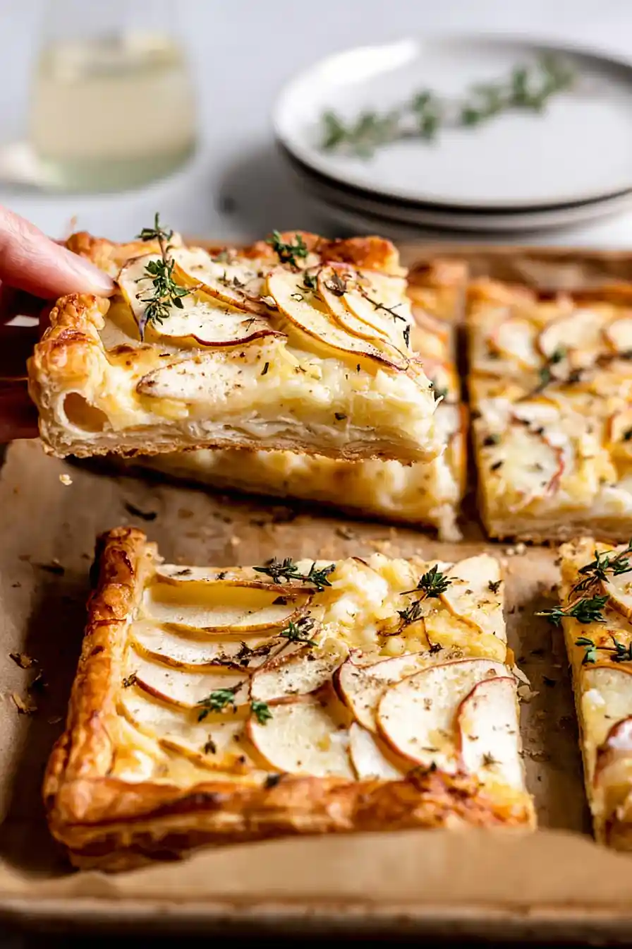 5 Ingredient Apple and White Cheddar Tart