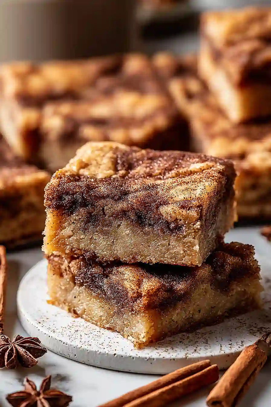 Cinnamon Snickerdoodle Blondies