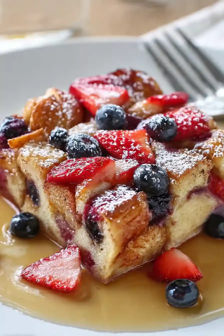 Make Ahead Berry French Toast Casserole