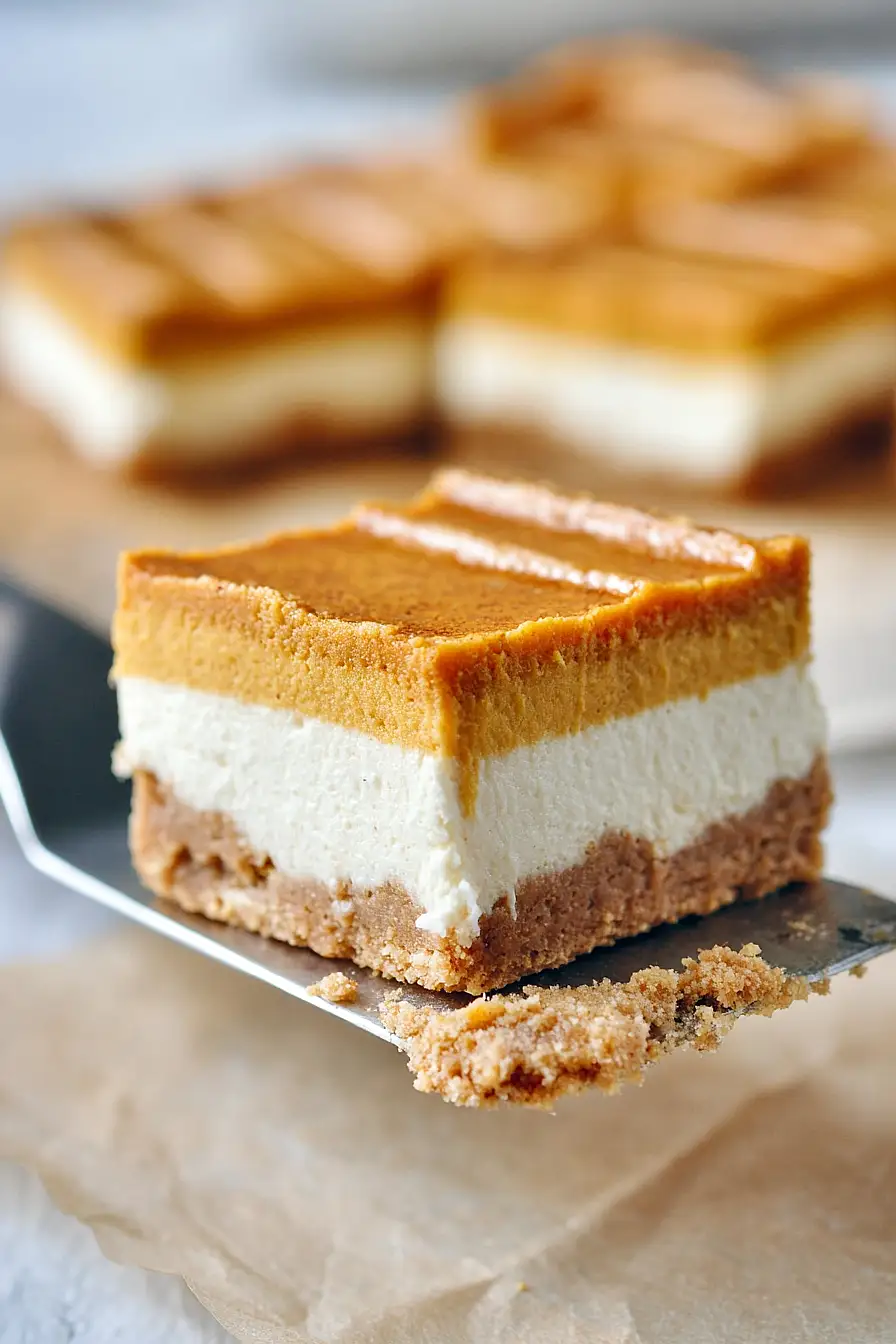 keto pumpkin cheesecake bars