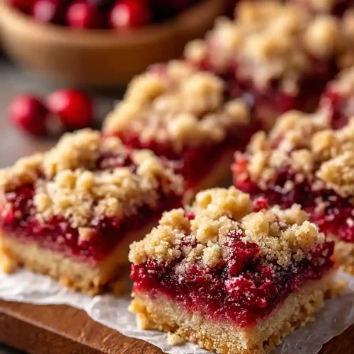 cranberry crumble bars