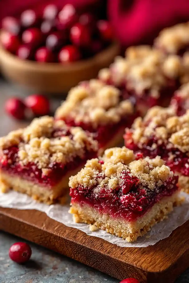 cranberry crumble bars