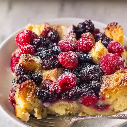 overnight berry breakfast casserole