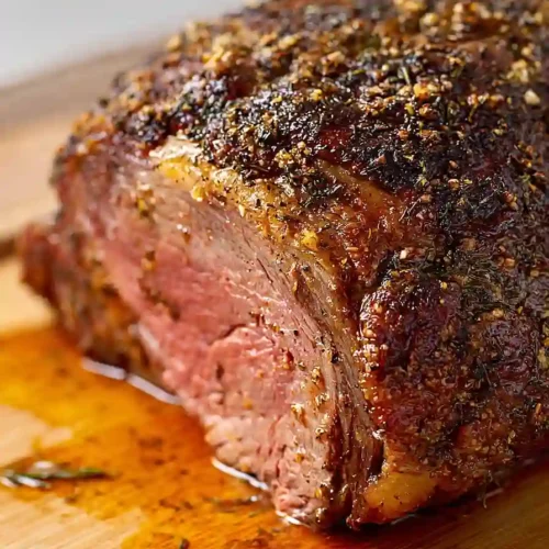medium rare oven roasted prime rib