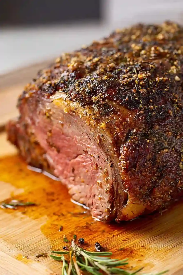 medium rare oven roasted prime rib