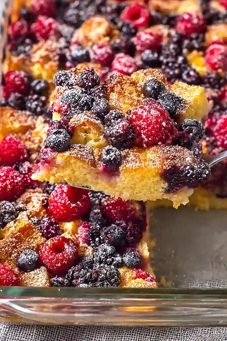 overnight berry breakfast casserole