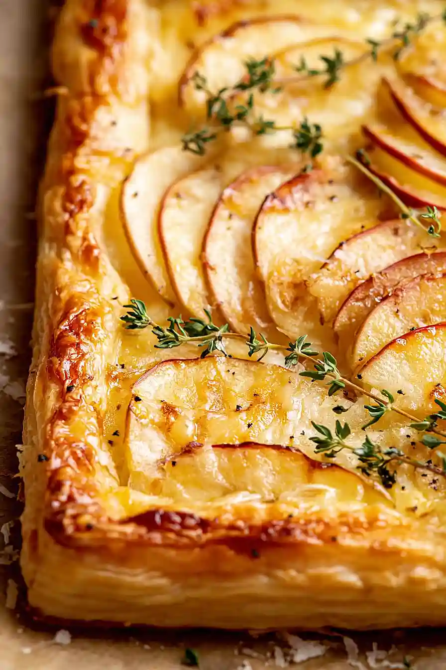 5 Ingredient Apple and White Cheddar Tart