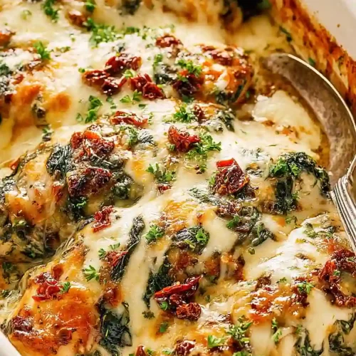 Baked Tuscan Chicken Casserole