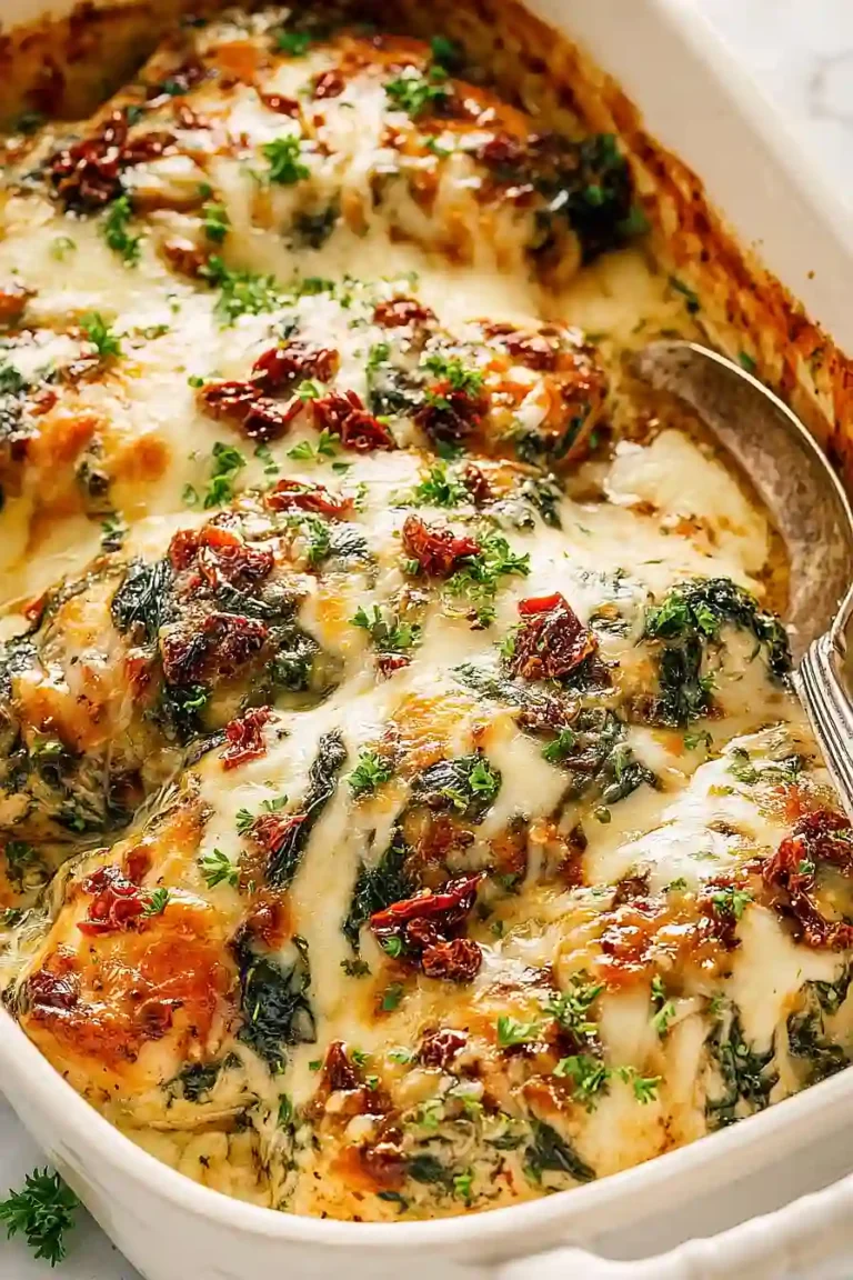 Baked Tuscan Chicken Casserole