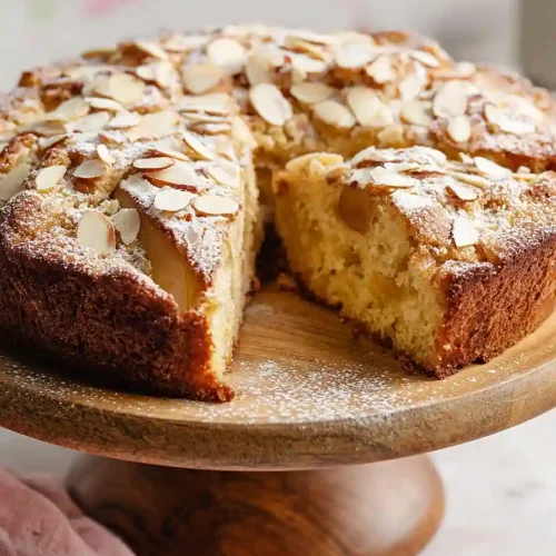 Pear Almond Coffee Cake
