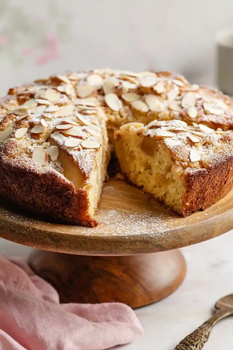 Pear Almond Coffee Cake