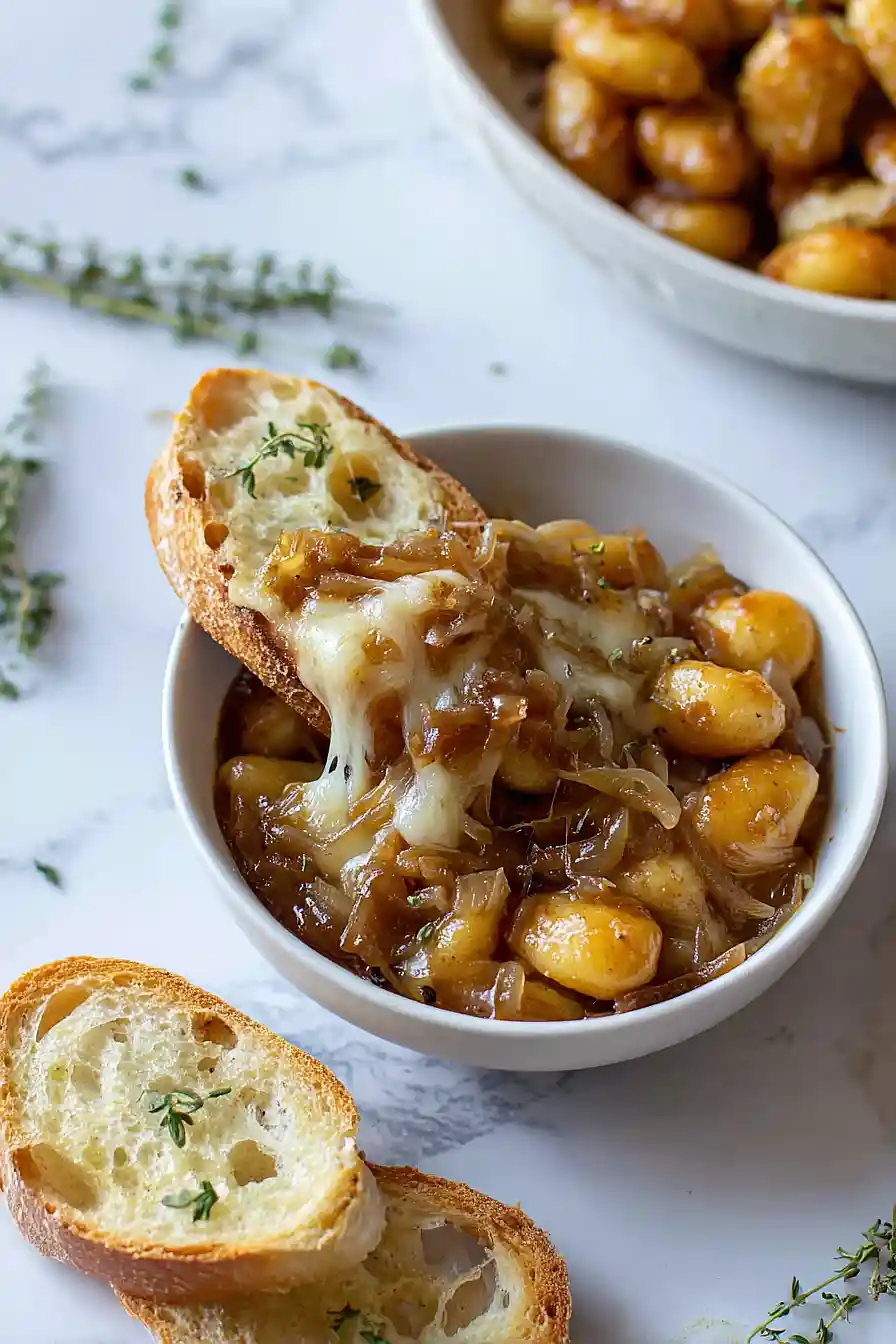 Baked French Onion Gnocchi