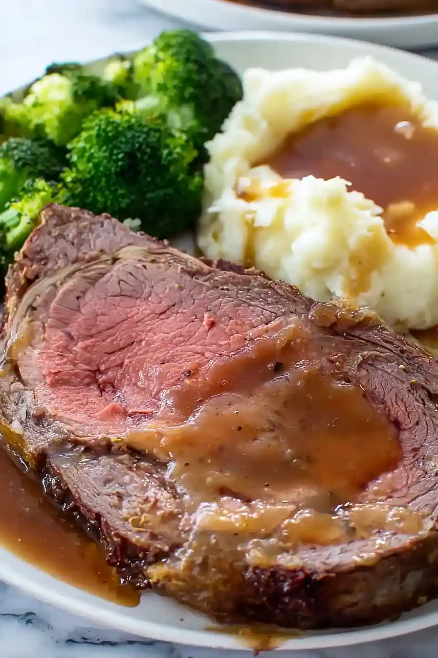 medium rare oven roasted prime rib