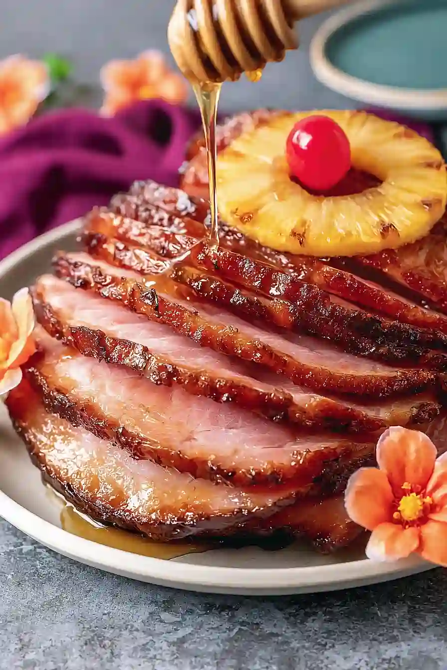 Baked Ham With Brown Sugar and Pineapple