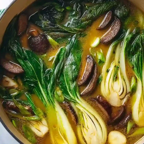 Bok Choy Soup With Garlic And Ginger