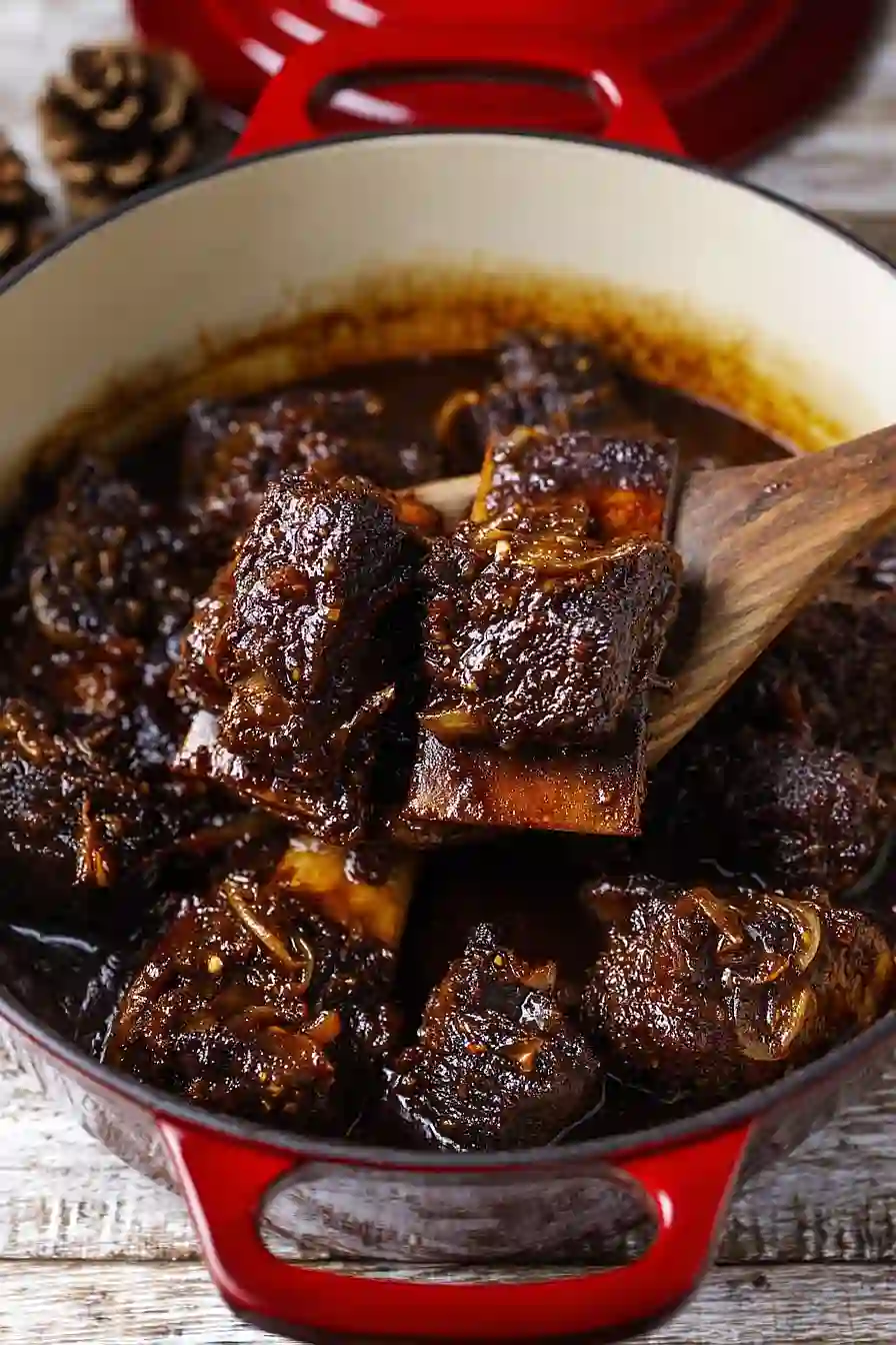 Balsamic Bourbon Short Ribs