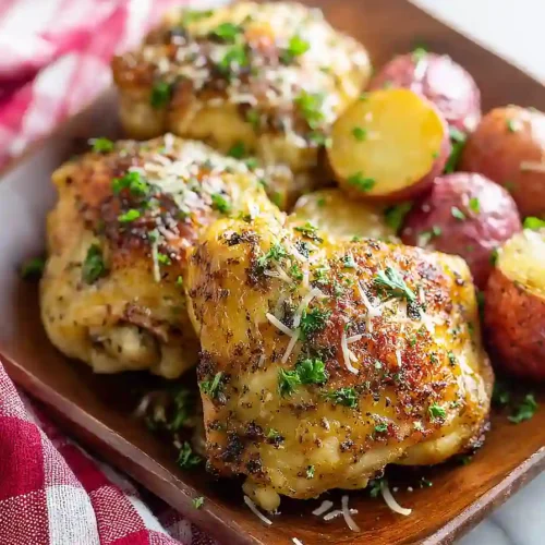 Crockpot Garlic Parmesan Chicken