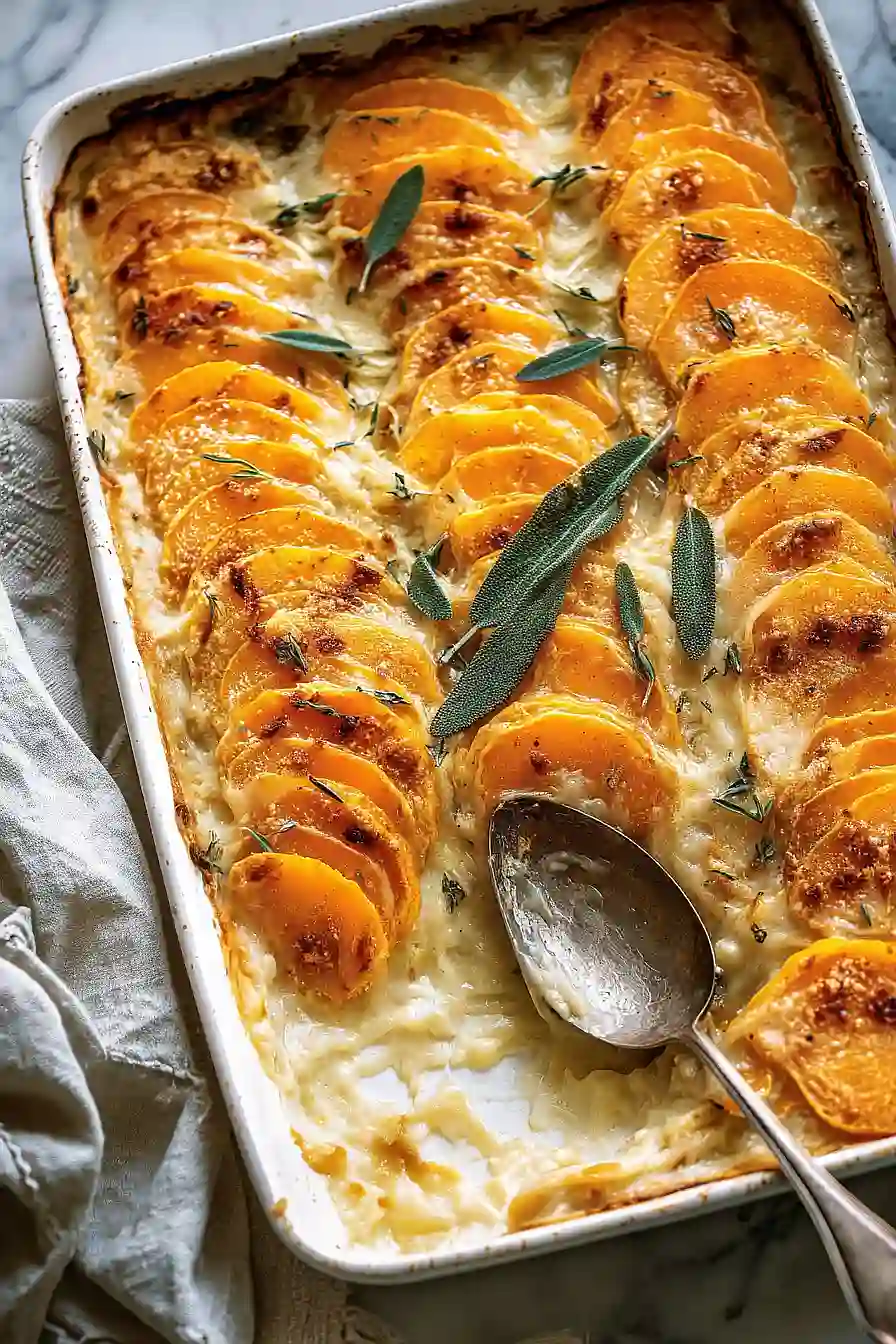 Sage Butternut Squash Gratin