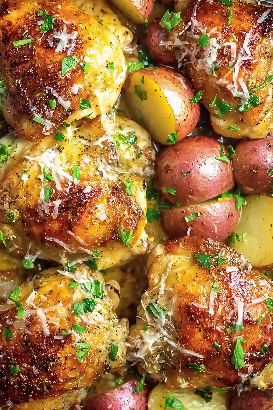 Crockpot Garlic Parmesan Chicken