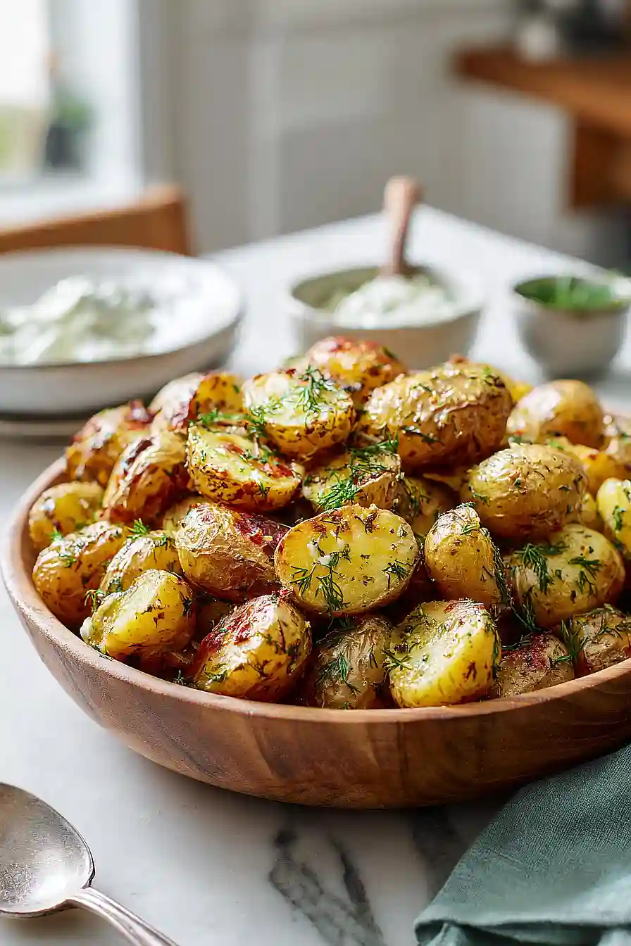 Herb-roasted baby potatoes