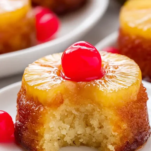 Mini Pineapple Upside Down Cakes